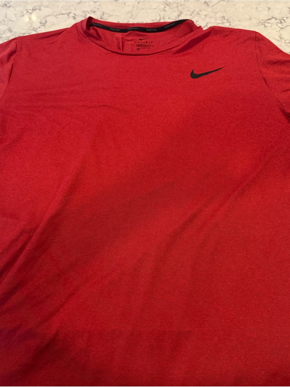 Nike Pro Men’s Red Dri-FIT Short Sleeve Shirt